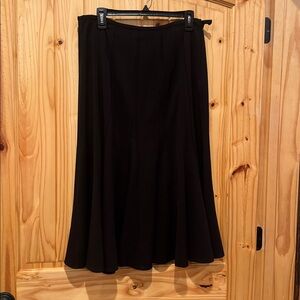 Lena Gabrielle Elegant Black Midi Skirt, Size 8